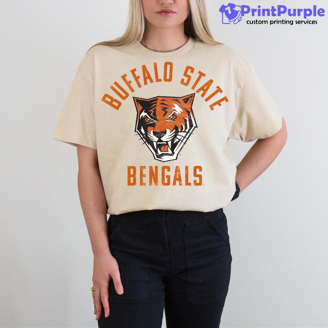 Buffalo State College Bengals Mens Football T-Shirt Black, Large