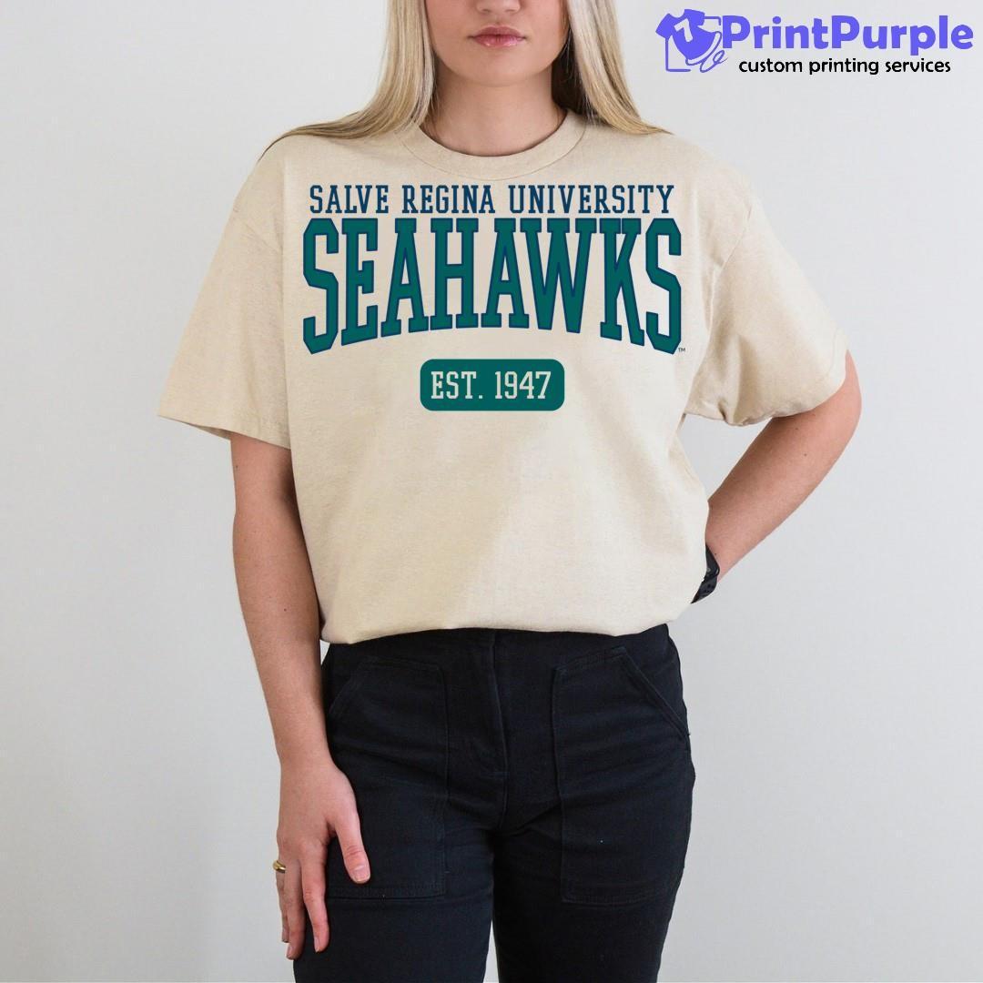 W Republic Salve Regina University Seahawks Property Football T-Shirt Tee |