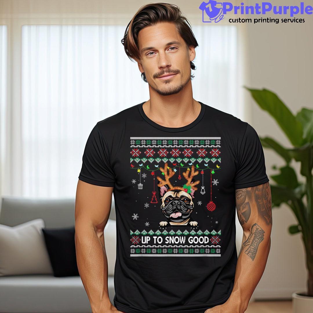 French Bulldog Dog Reindeer Ugly Christmas Xmas Shirt - Designed And Sold By 7Printpurple