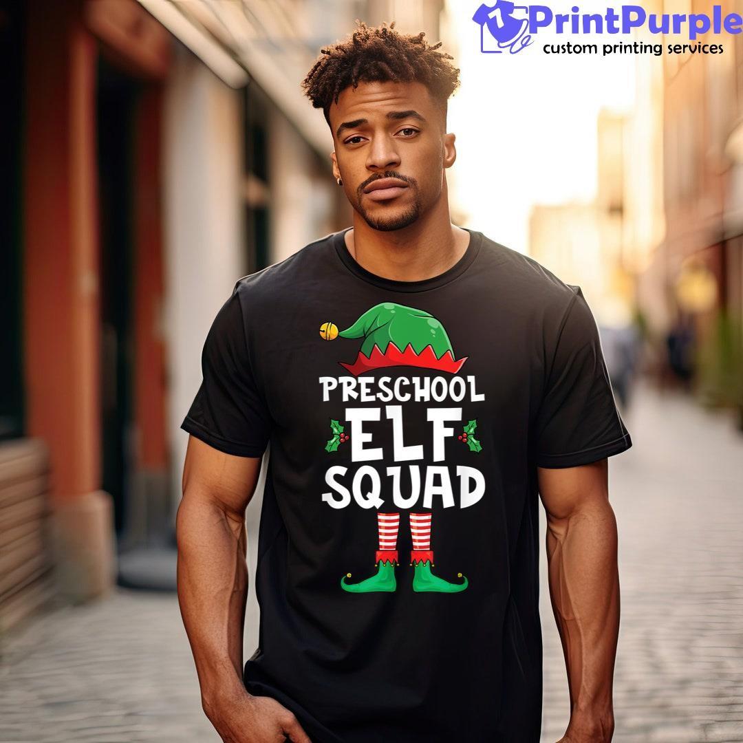 Funny Preschool Elf Squad Christmas Teacher Student Matching Shirt - Designed And Sold By 7Printpurple