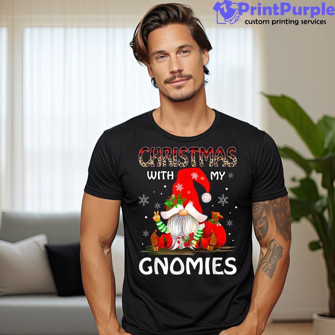 Christmas With My Gnomies Family Matching Xmas Pajamas Shirt - Designed And Sold By 7Printpurple