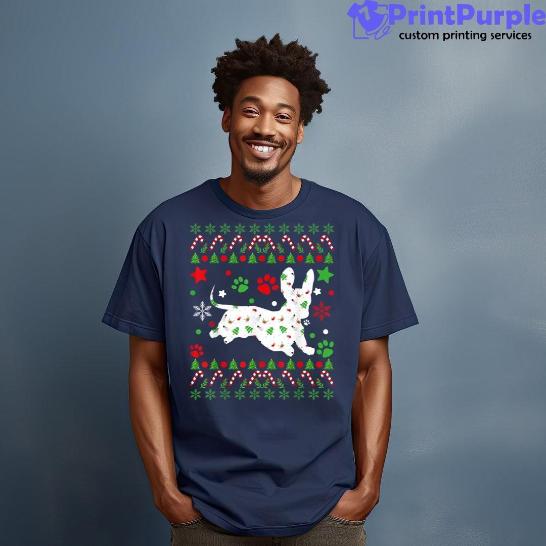 Dachshund Christmas Dog Pattern Dachshund Owner Shirt - Designed And Sold By 7Printpurple