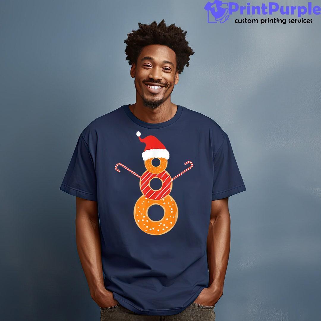Donuts Doughnut Snowman Christmas T For Donuts Lover Unisex Shirt - Designed And Sold By 7Printpurple
