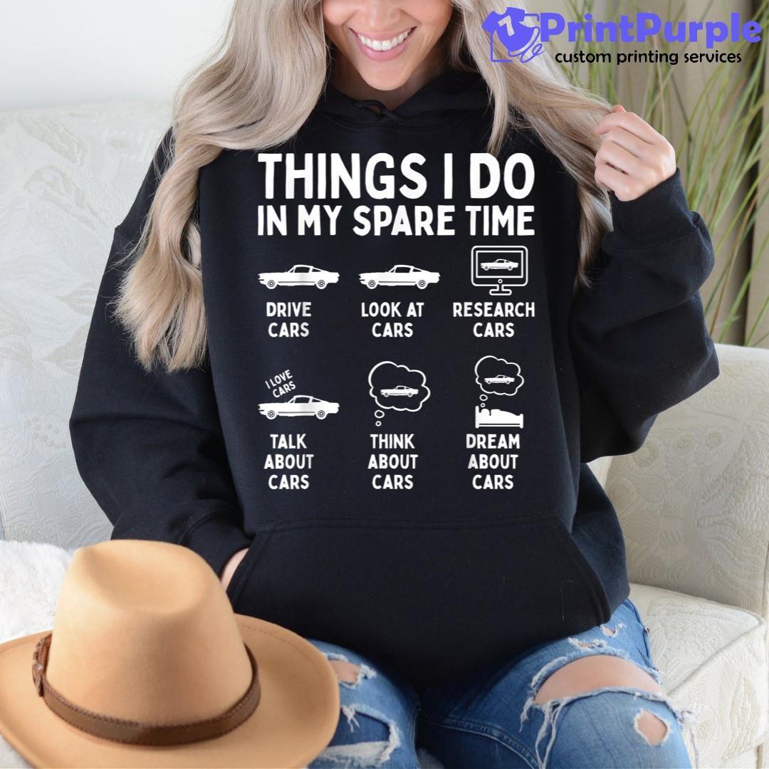 Things I Do in My Spare Time Car Funny Car Guy Women's Plus Size T-Shirt