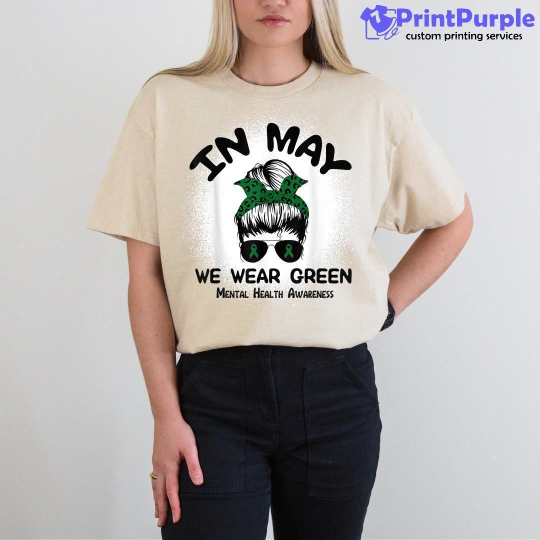 Women's Mental Health T Shirt Green Awareness Shirt 