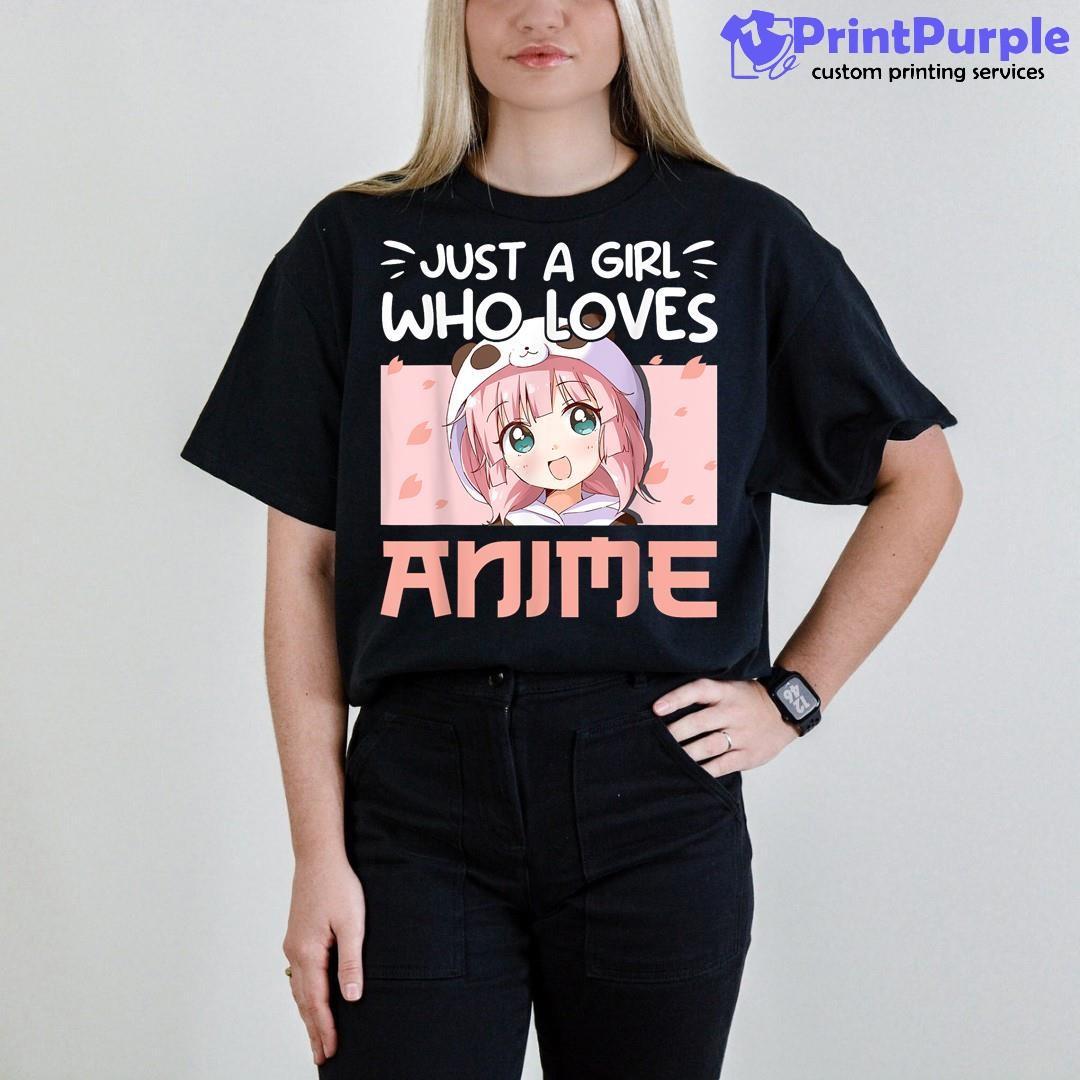 Just A Girl Who Loves Anime Gifts For Teen Girls Unisex Crewneck Sweatshirt