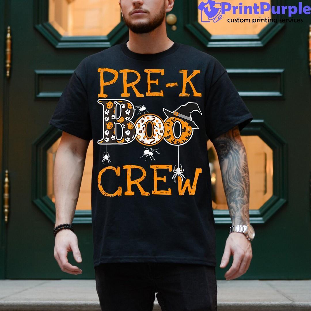 Pre K Boo Crew Halloween For Pre K Teachers Students Shirt - Designed And Sold By 7Printpurple