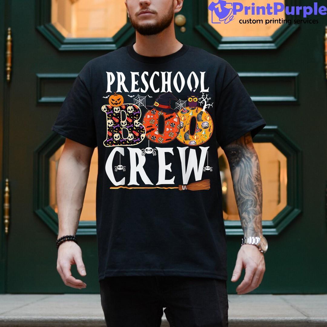 Preschool Boo Crew Funny Teacher Halloween 2023 Shirt - Designed And Sold By 7Printpurple