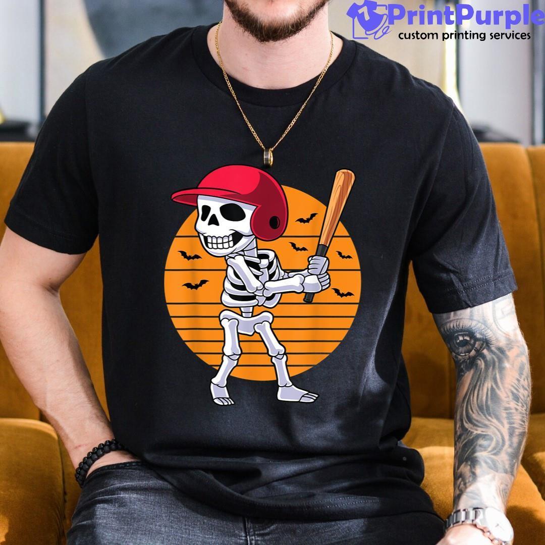Baseball Skeleton Halloween Men Boys Baseball, Halloween Skeleton Baseball  Halloween Player Catcher Pitcher | Kids T-Shirt