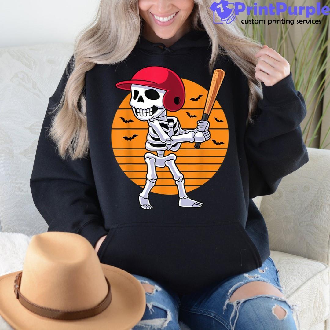  Halloween baseball skeleton for youth boys baseball