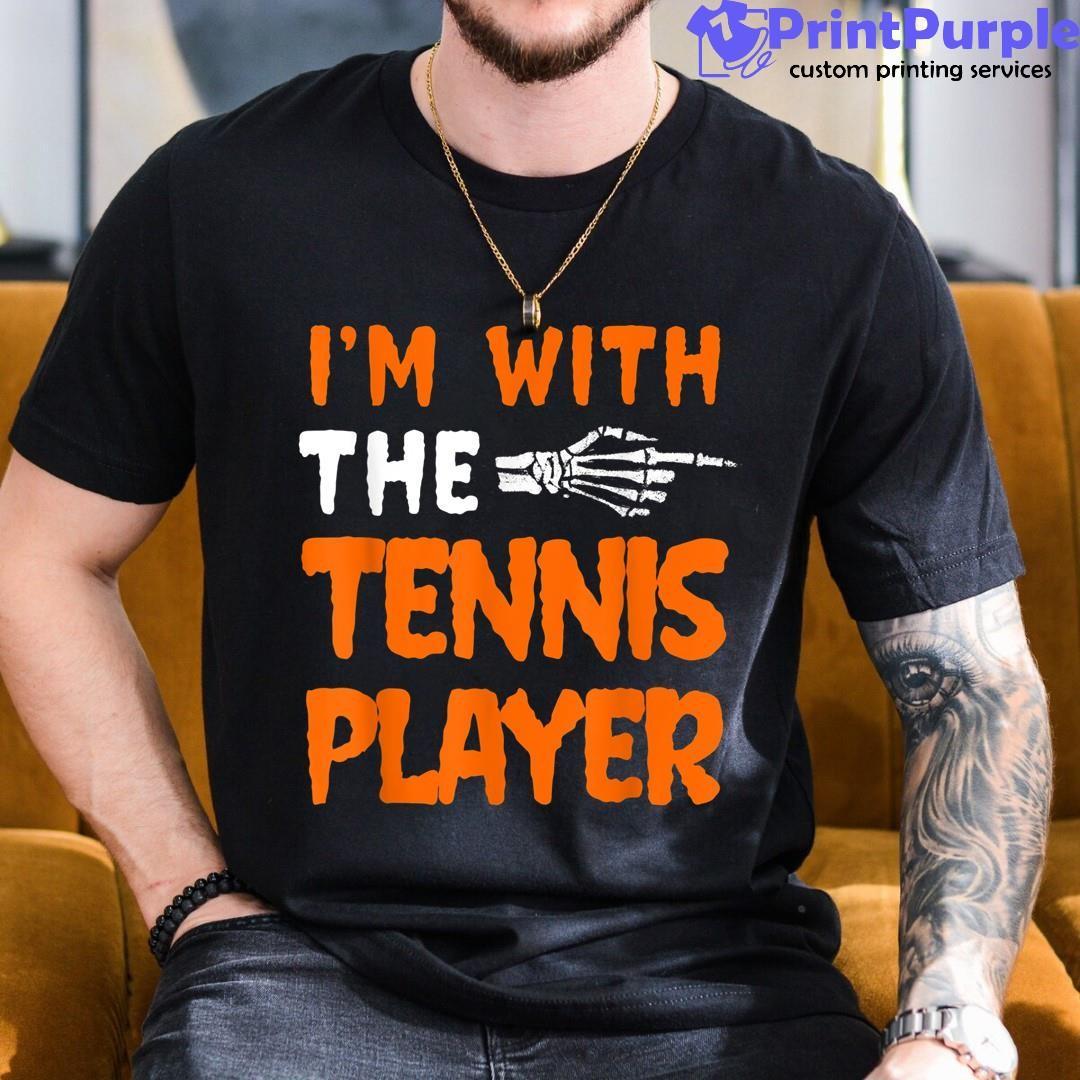 I'M With The Tennis Player Last Minute Halloween Men Shirt - Designed And Sold By 7Printpurple