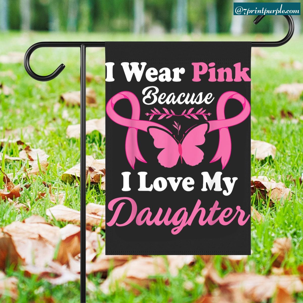 Breast Cancer Awareness Month Survivor Pink Ribbon Garden Flag 7printpurple 6516