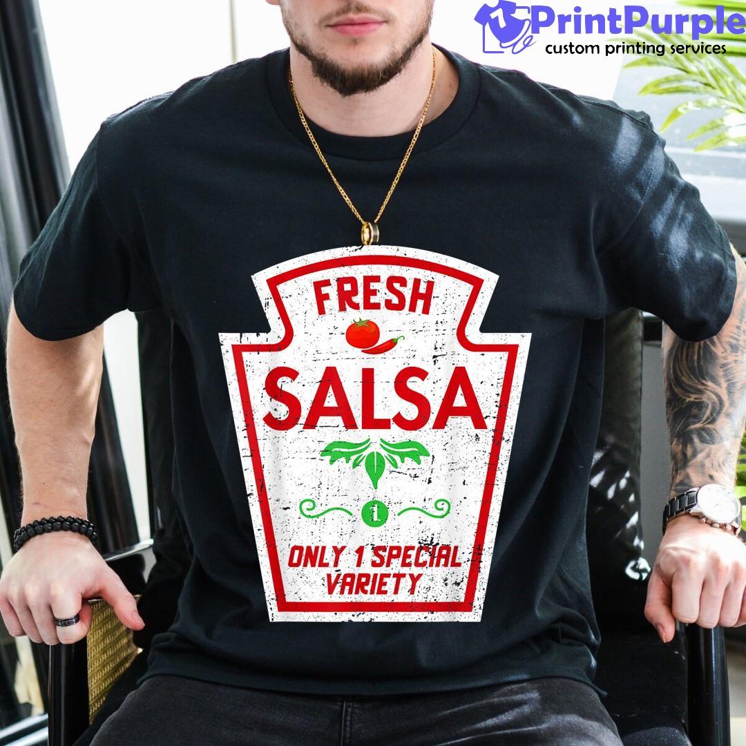 Group Condiments Diy Halloween Women Men Funny Salsa Shirt - Designed And Sold By 7Printpurple