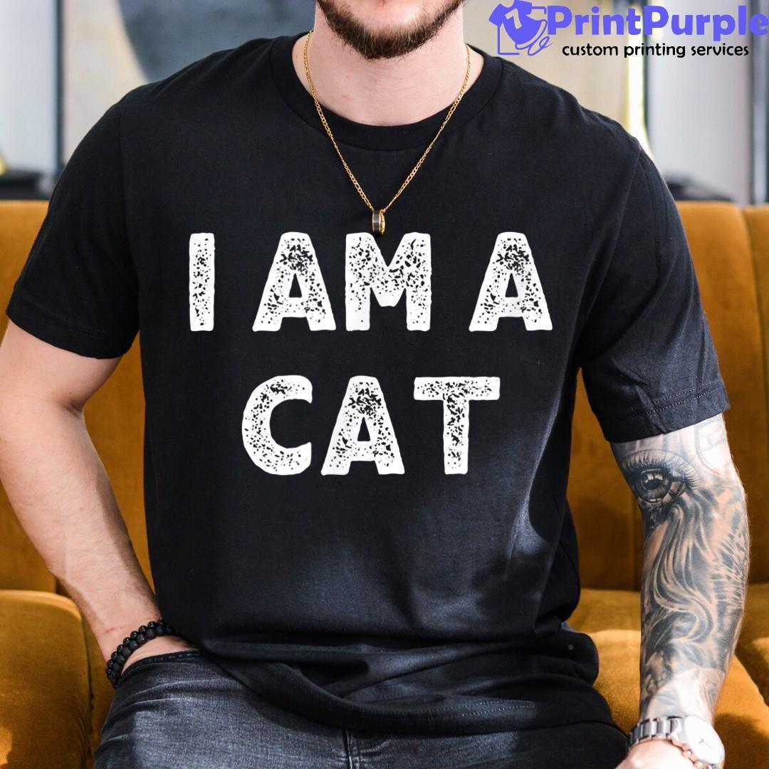 I Am A Cat Halloween I'M Simple Easy Shirt - Designed And Sold By 7Printpurple
