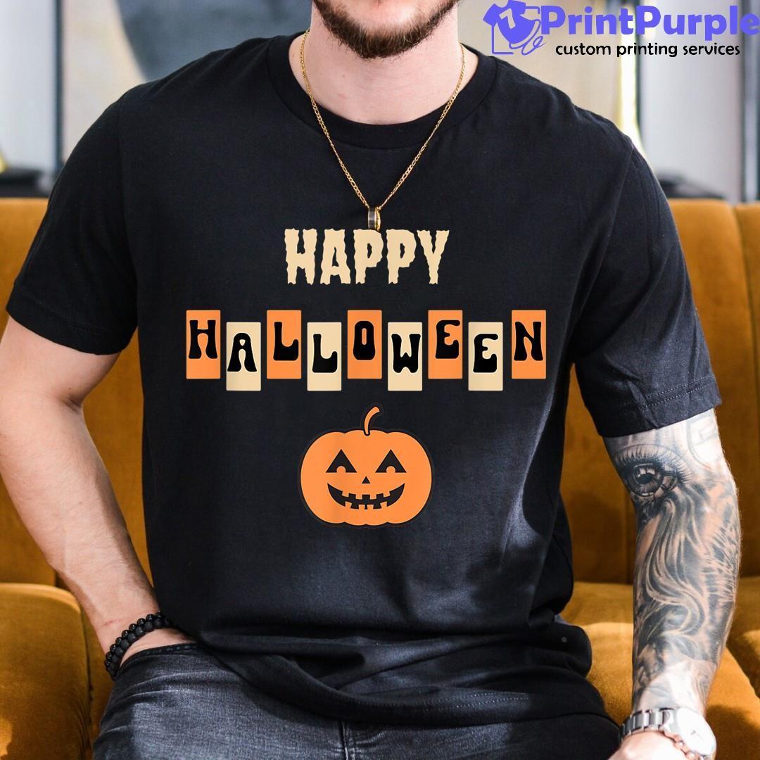 Halloween Face T-shirt Design, Happy Halloween T-shirt Design