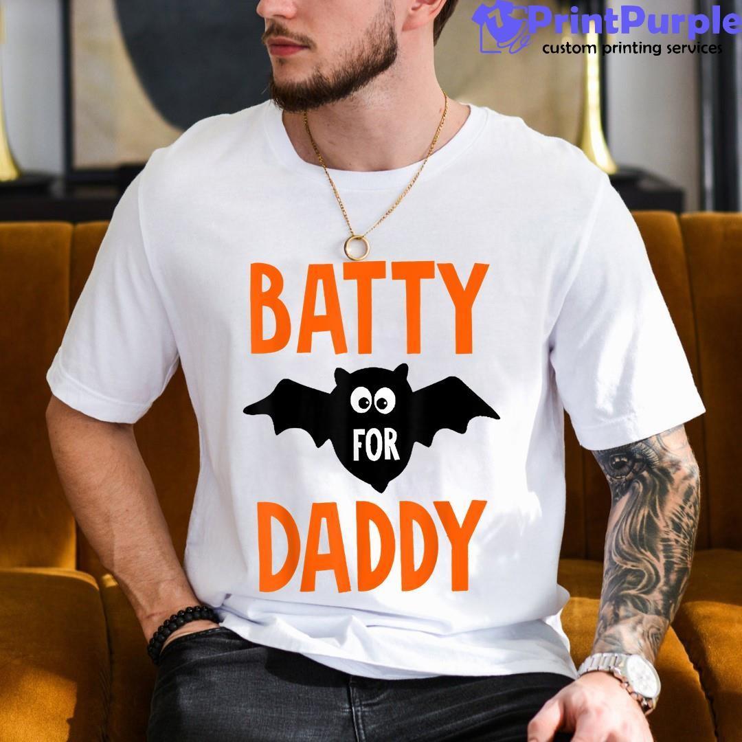 Batty For Daddy Halloween Shirt - Designed And Sold By 7Printpurple