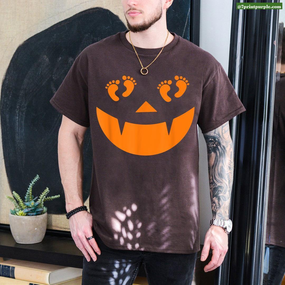 Halloween Pumpkin Neck Tie Associate Boo Shirt with Name Badge & Ghost   Graphic T-Shirt for Sale by FunWearVM