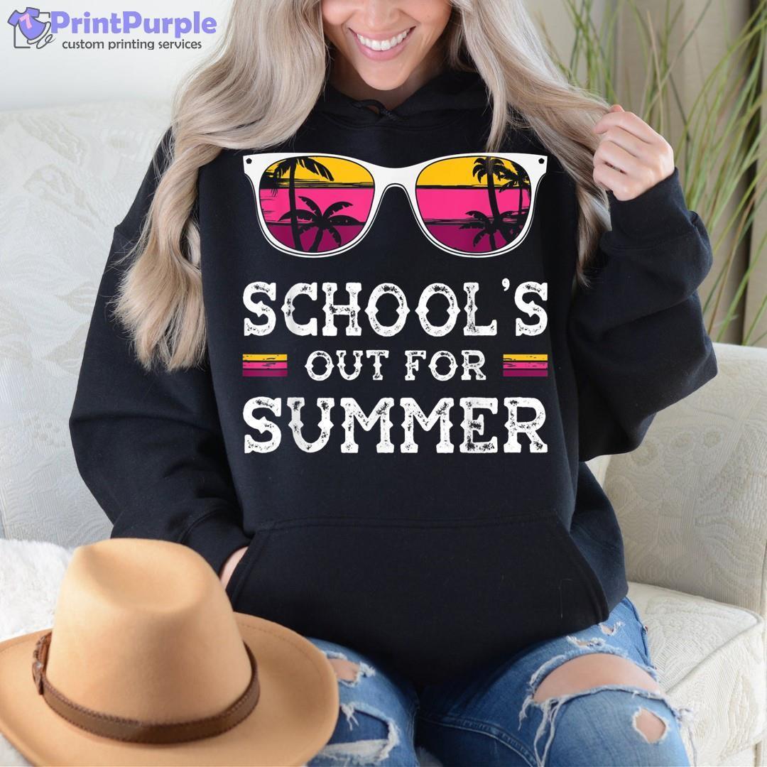 Personalized Teacher Shirts, Teacher Sunglass Vintage, Schools Out for  Summer Shirt, Teacher Summer Shirt, Last Day of School Teacher Shirt