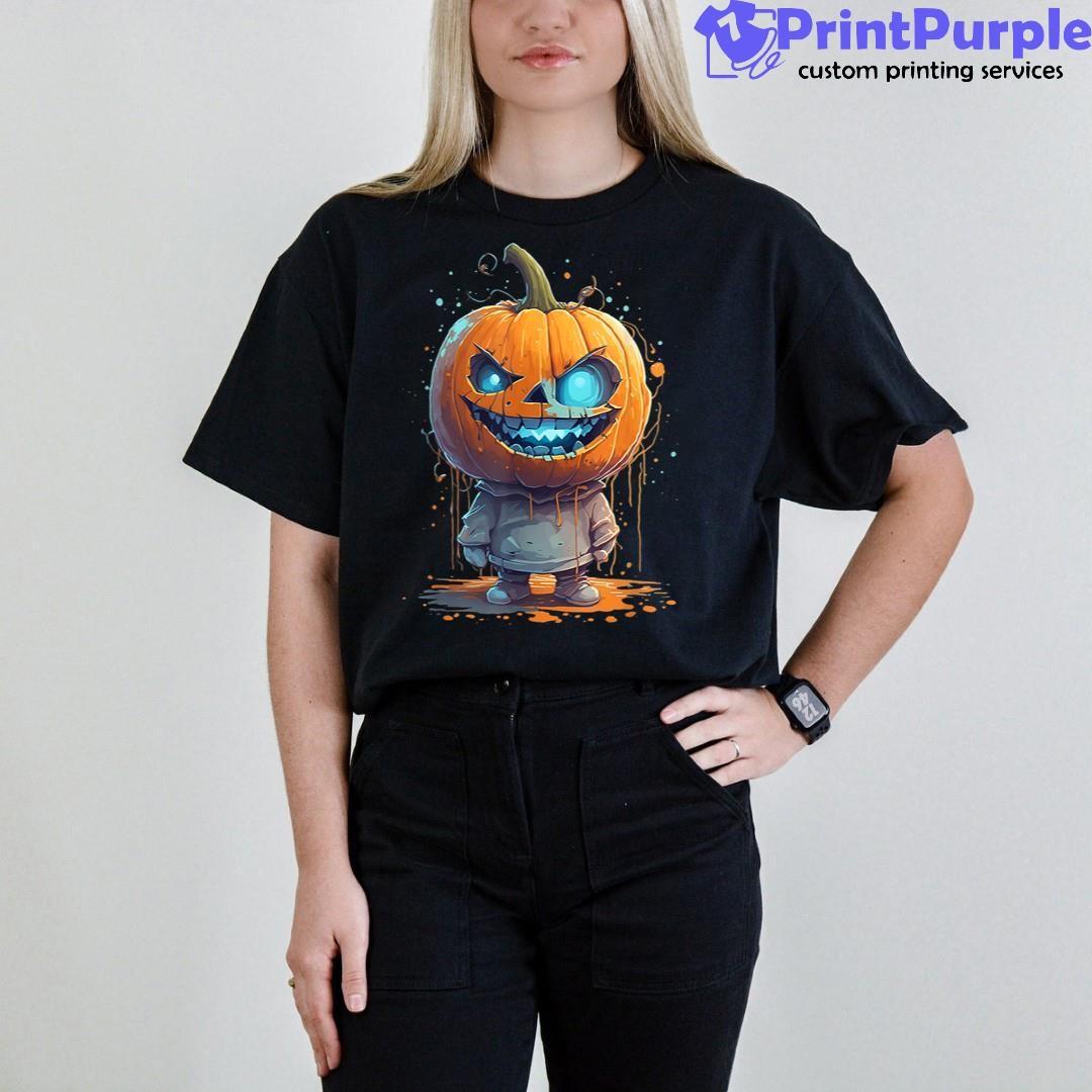 Scary Pumpkin Face Halloween T Shirt Shirt Jack O Lantern Costumes