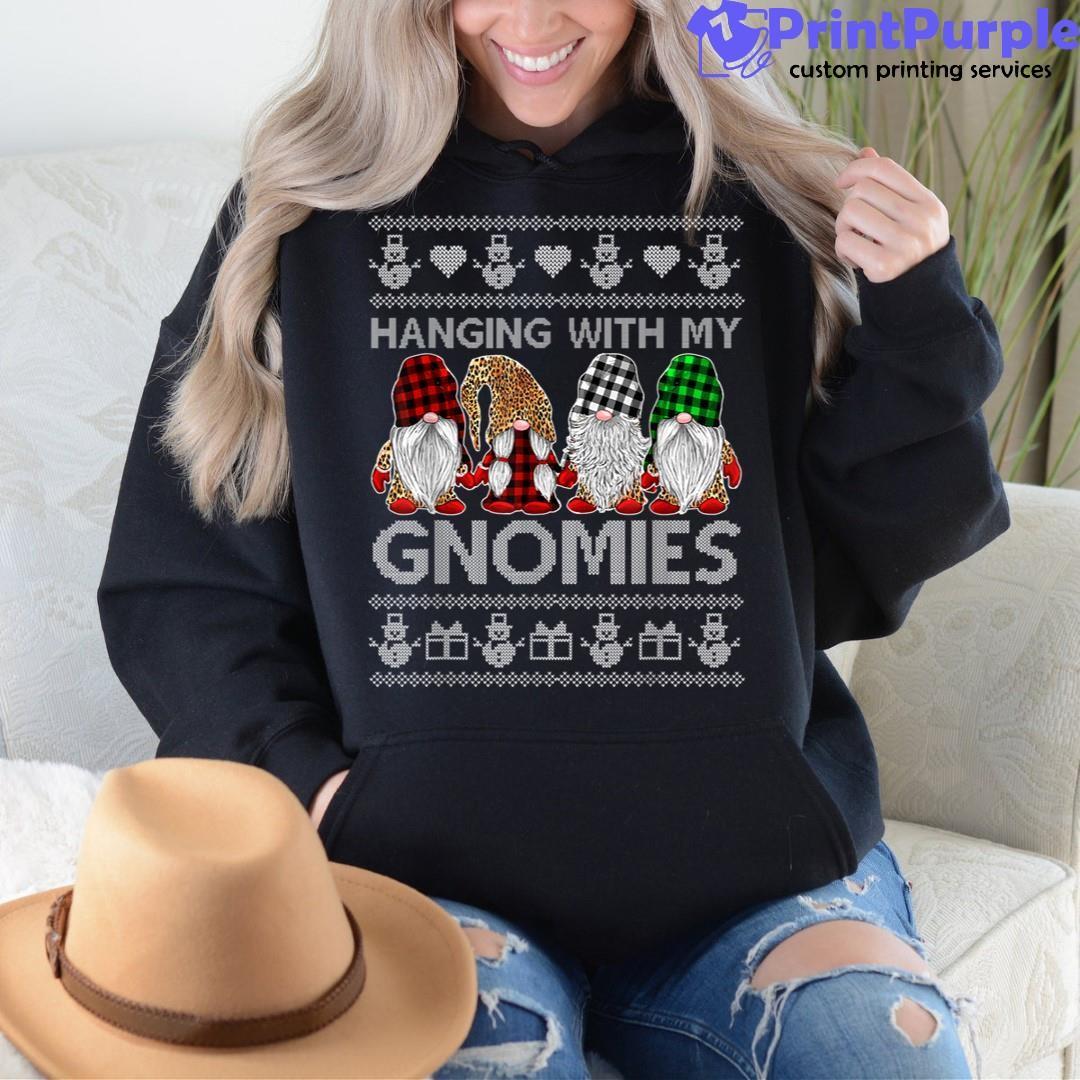 Best Hanging With My Gnomies Christmas Commemorative Ornaments - Funny Ugly  Christmas Sweater
