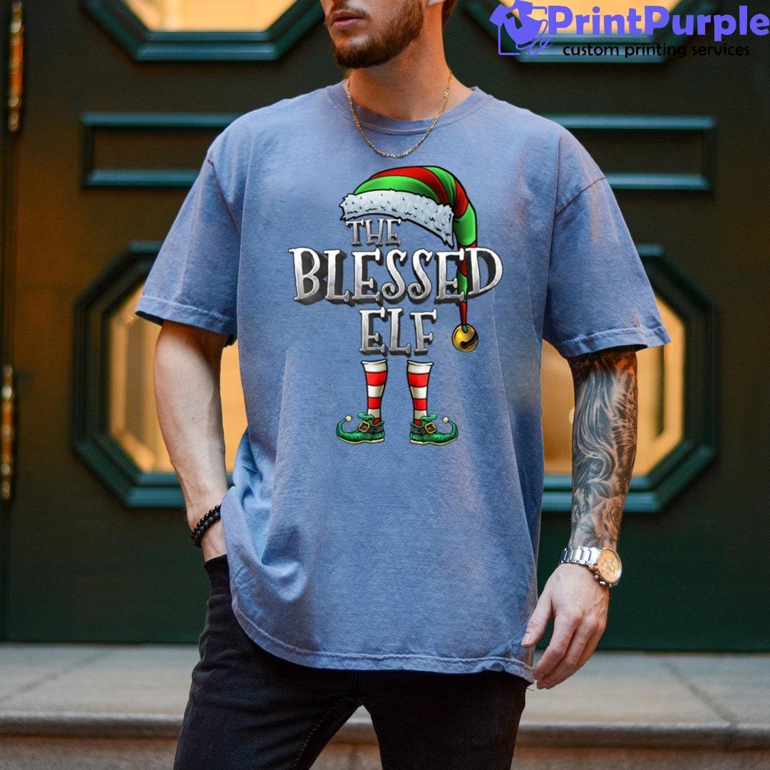 The Blessed Elf Matching Family Christmas Blessed Elf Shirt - Designed And Sold By 7Printpurple