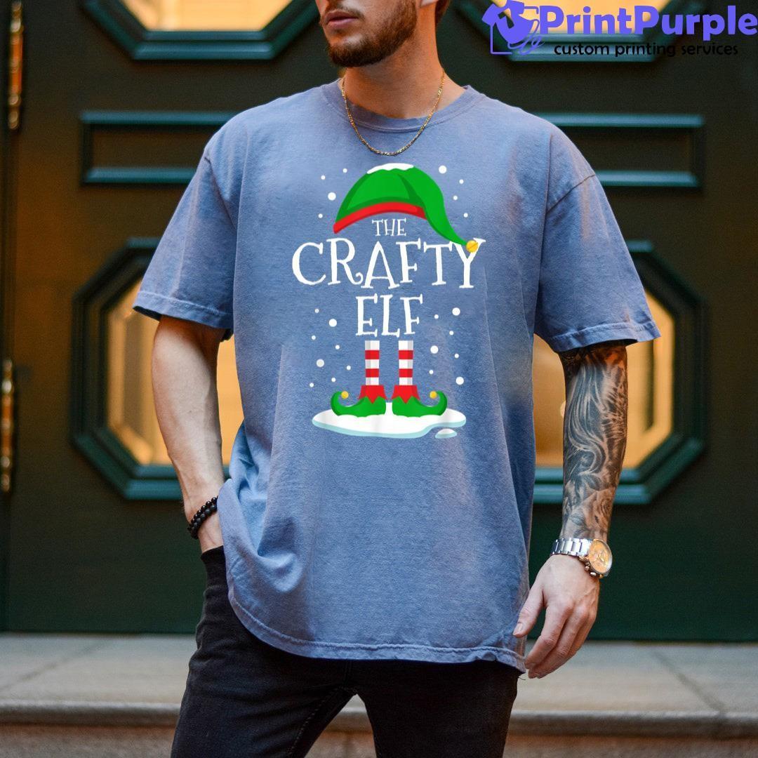 The Crafty Elf Christmas Family Matching Xmas Group Funny Shirt - Designed And Sold By 7Printpurple