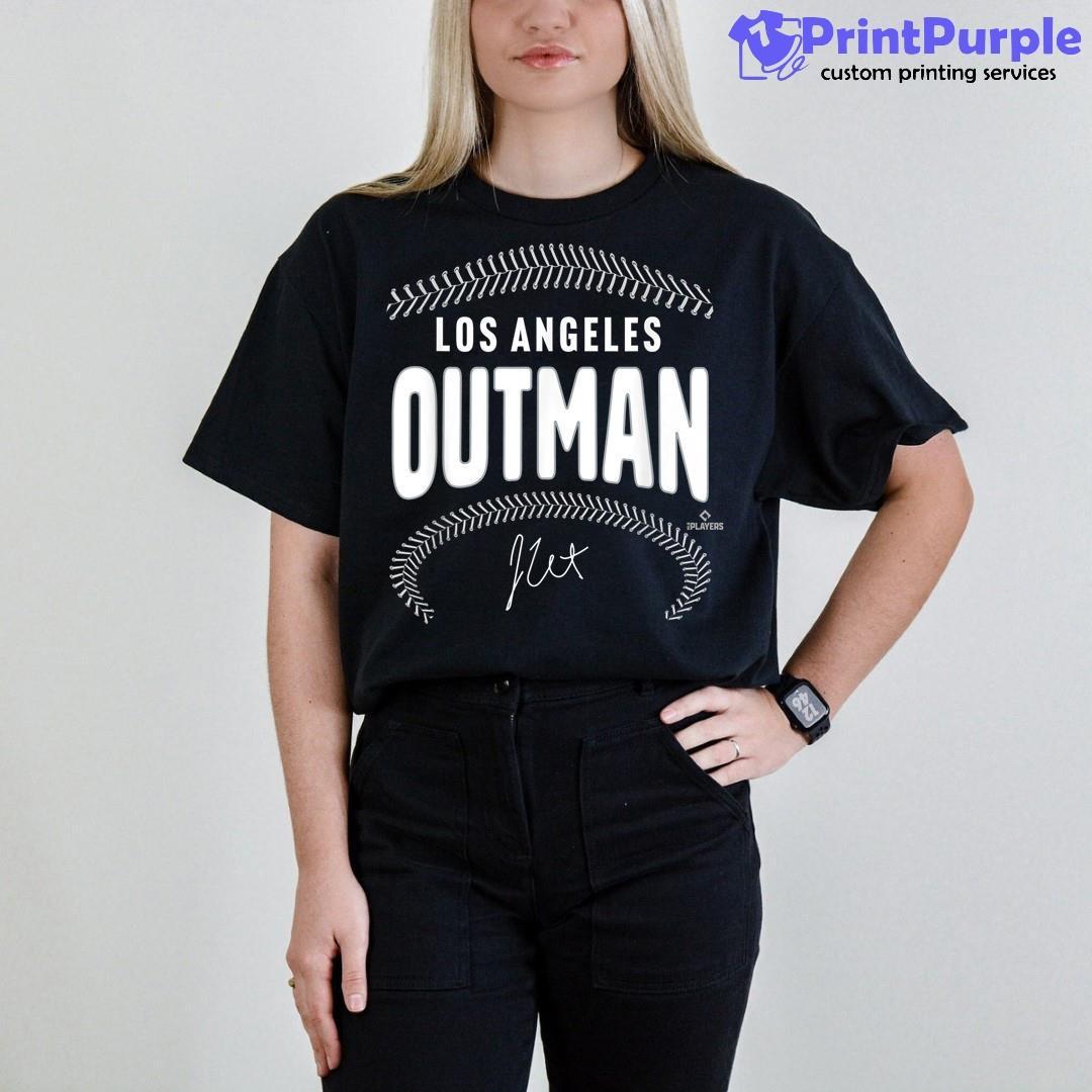  James Outman Los Angeles Name & Number (Front & Back) T-Shirt :  Sports & Outdoors