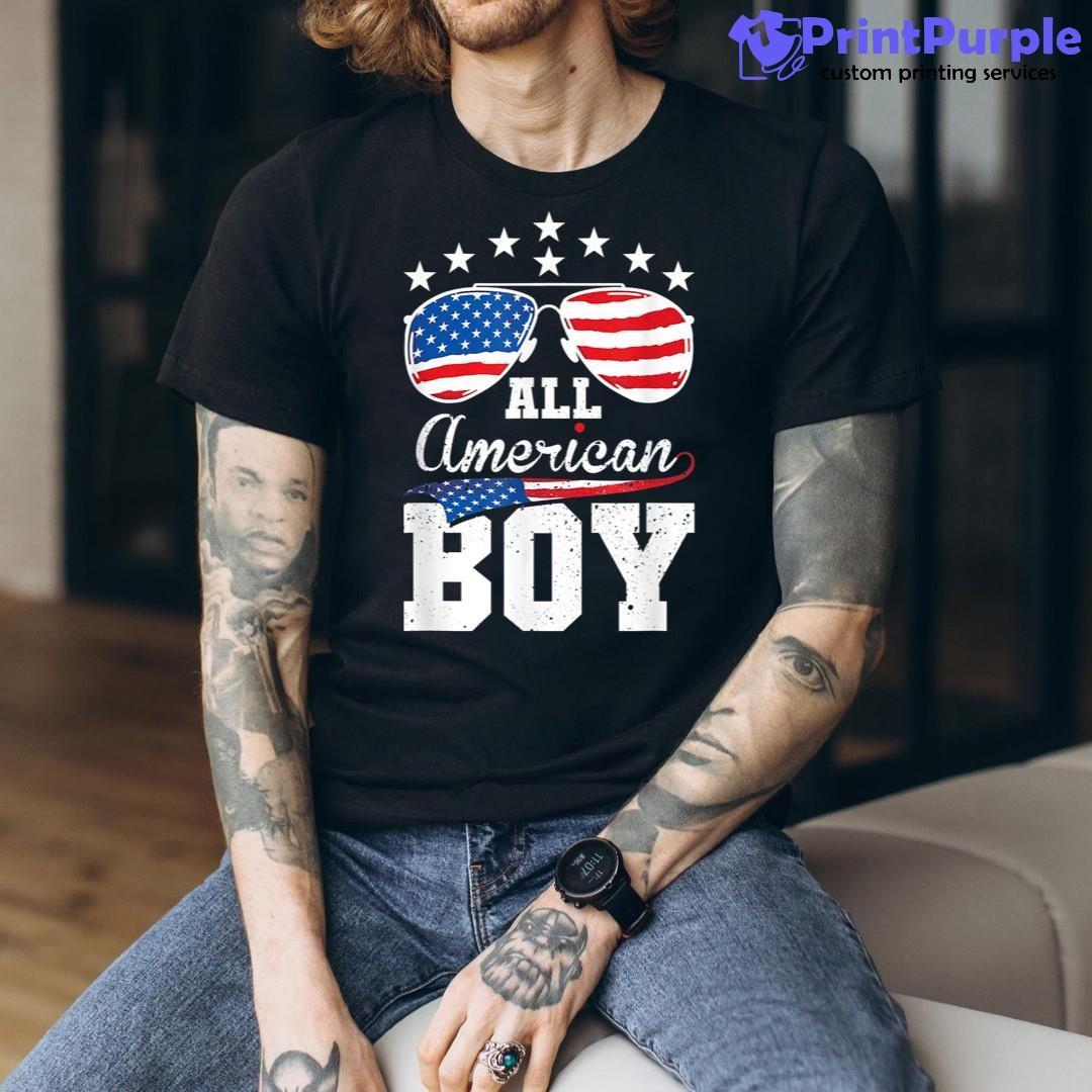 All American Boy 4Th Of July Matching Family Shirt - Designed And Sold By 7Printpurple