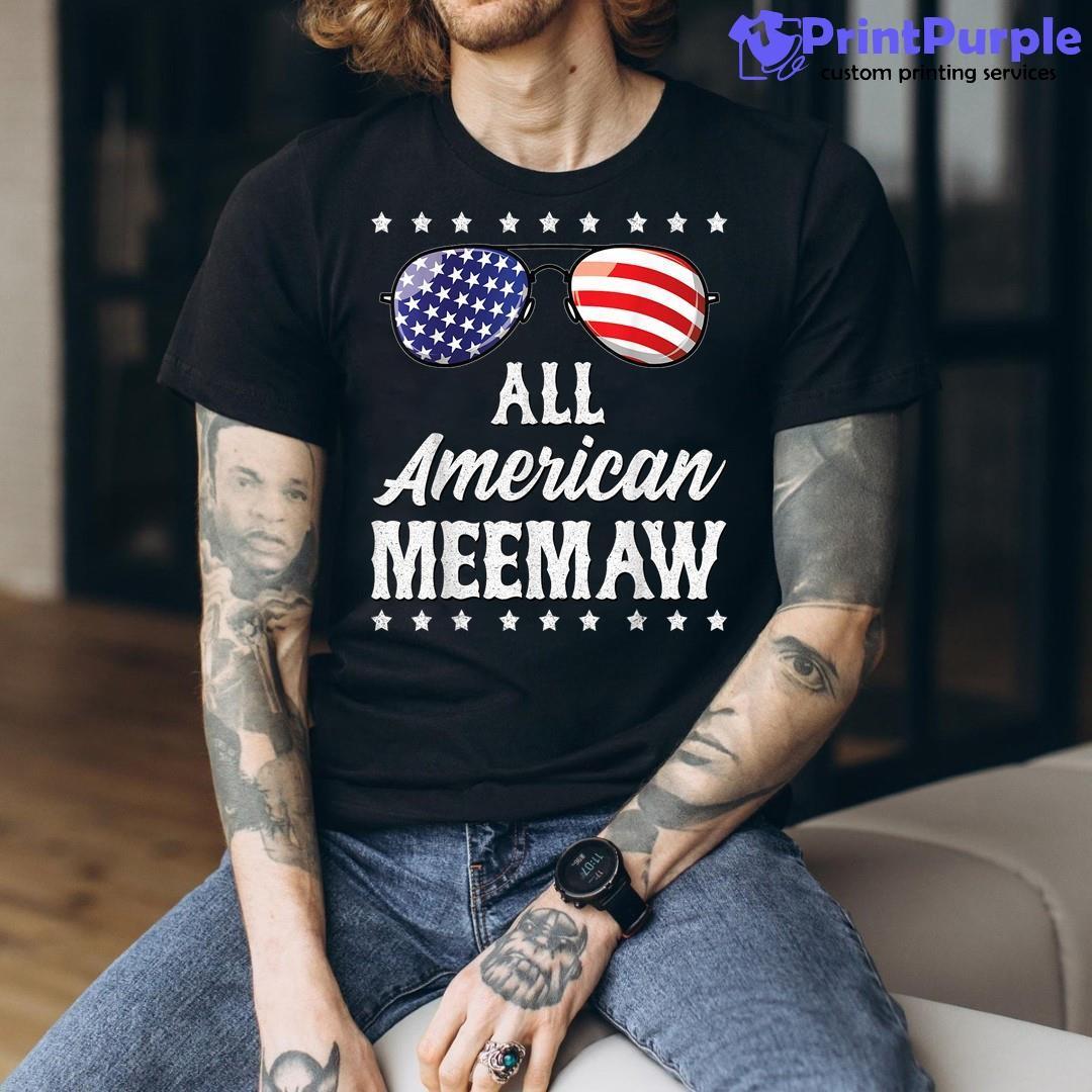 All American Meemaw 4Th Of July Independence Day Patriot Usa Shirt - Designed And Sold By 7Printpurple