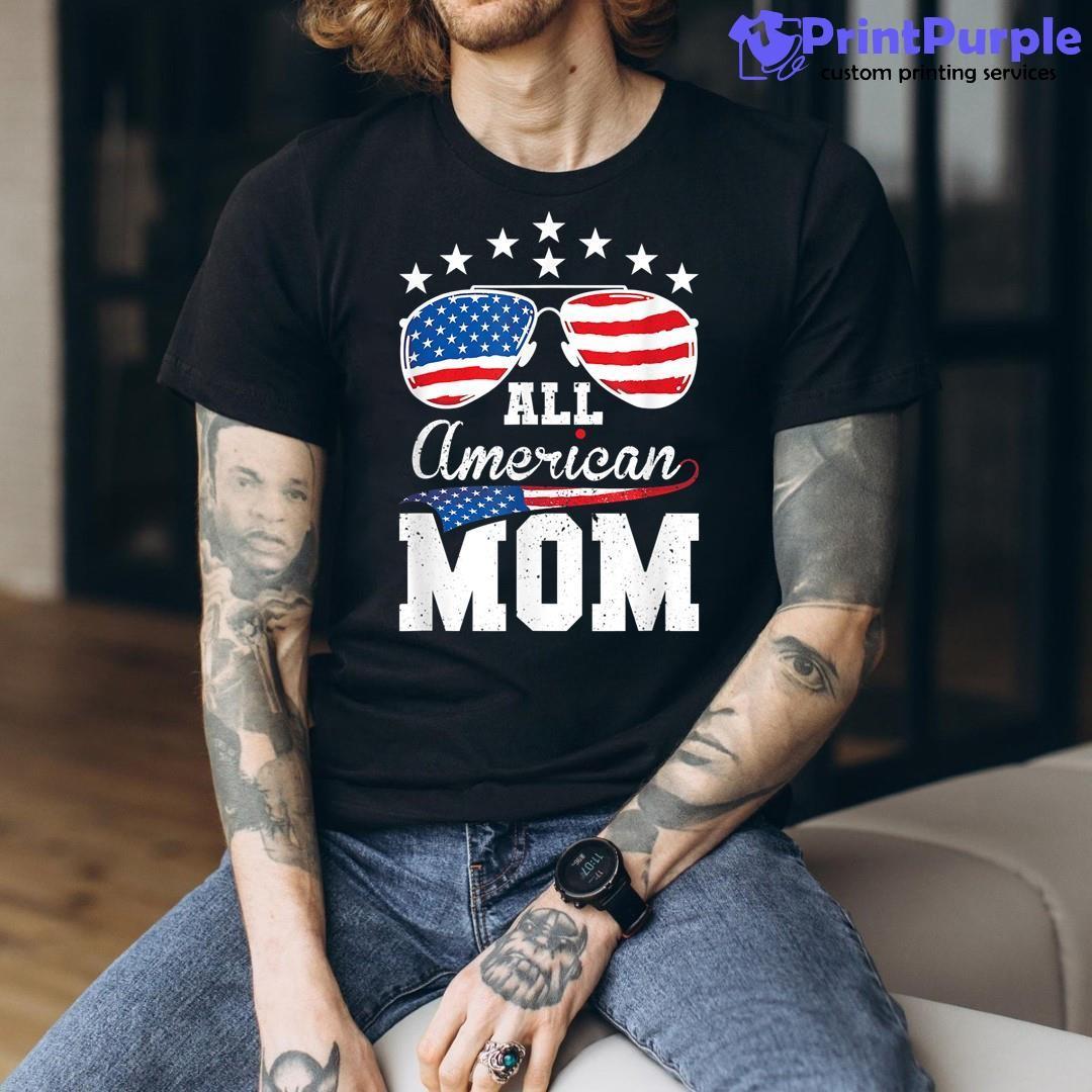 All American Mom 4Th Of July Matching Family Shirt - Designed And Sold By 7Printpurple