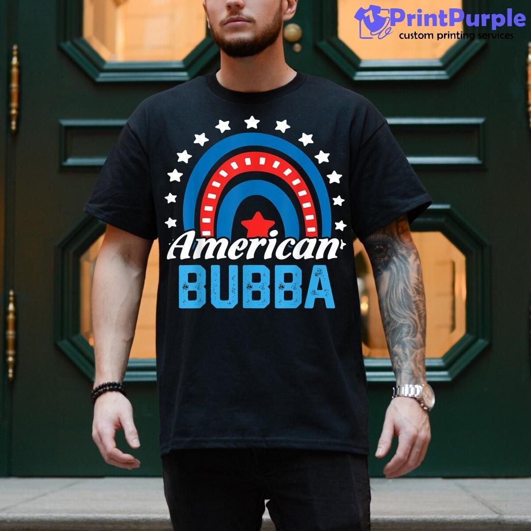 American Bubba Rainbow Usa Flag 4Th Of July Patriotic Shirt - Designed And Sold By 7Printpurple