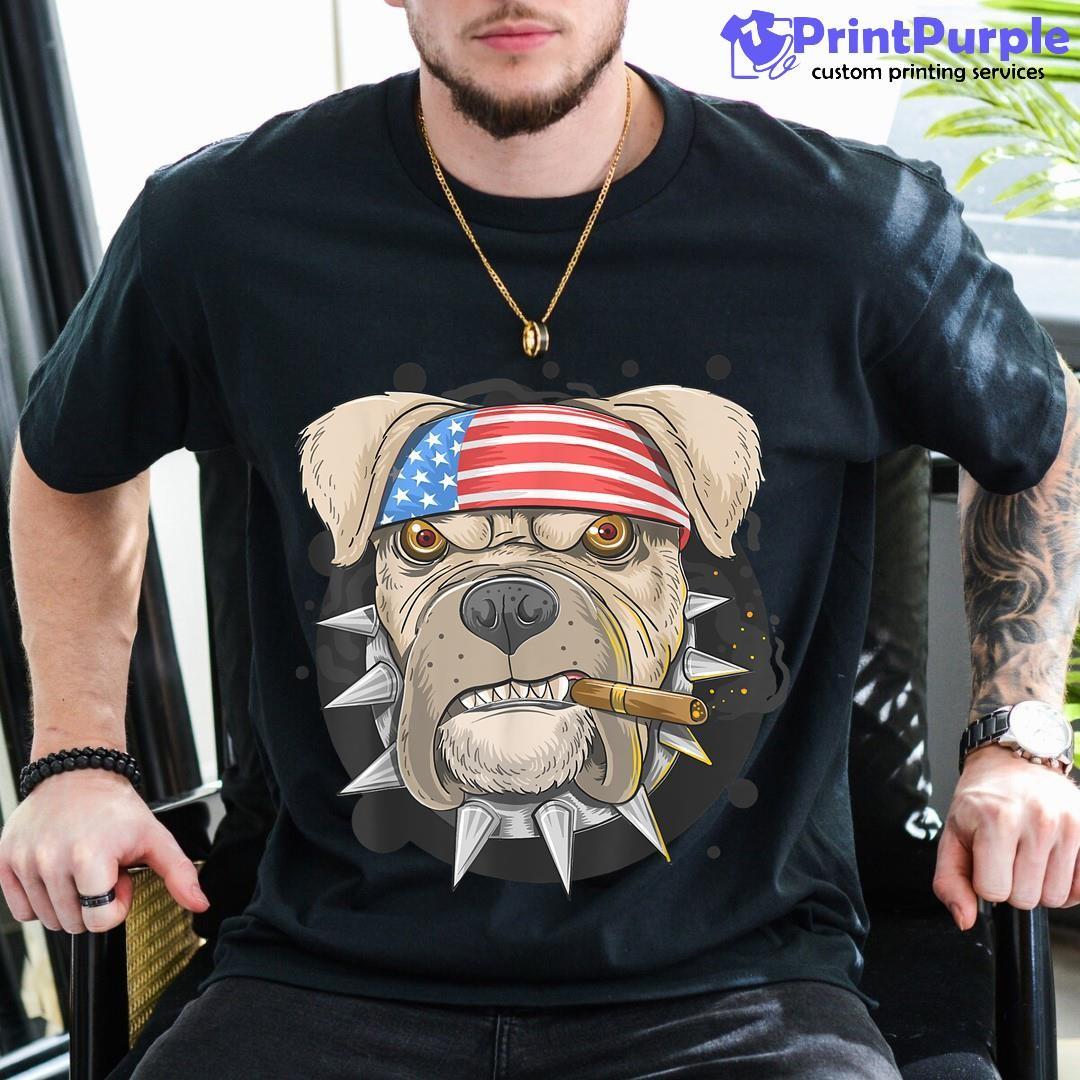 American Pit Bull 4Th Of July Patriotic Usa Flag Shirt - Designed And Sold By 7Printpurple