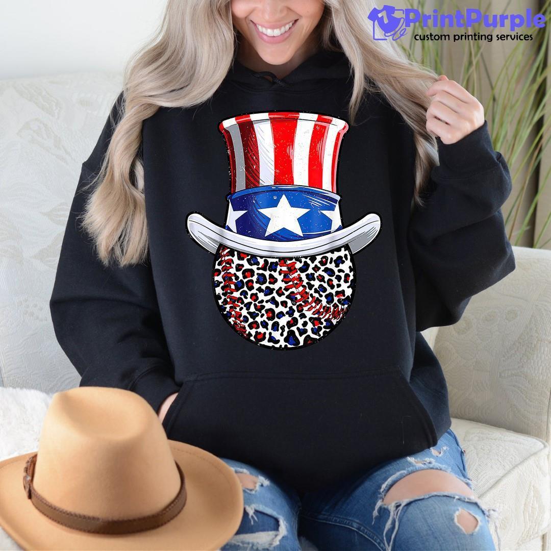 Kids Funny 4th July T Shirt Patriotic Baseball Shirt Uncle Sam Hat