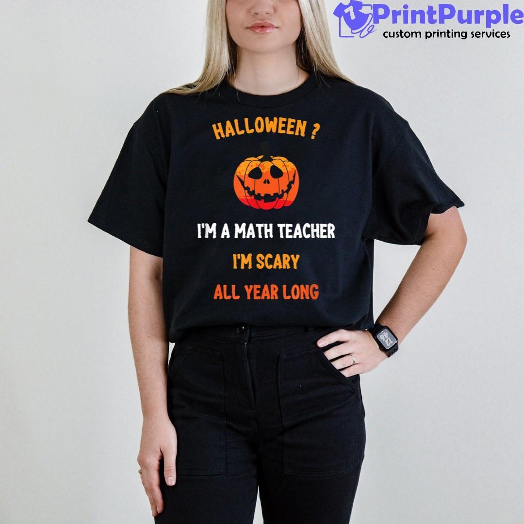 Scary Teacher Halloween T-Shirt – Black-ASF Clothing