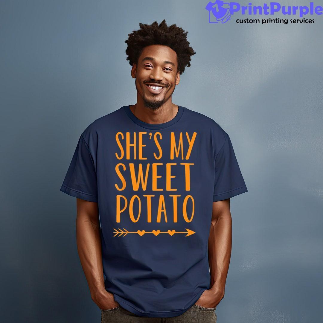 She'S My Sweet Potato Thanksgiving Halloween Matching Couple Shirt - Designed And Sold By 7Printpurple
