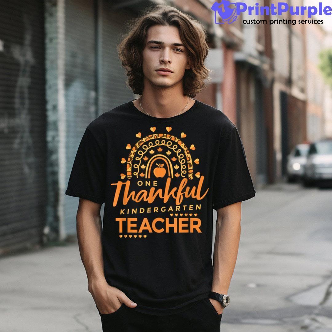 Thankful Kindergarten Teacher Thanksgiving Child Experts Shirt - Designed And Sold By 7Printpurple