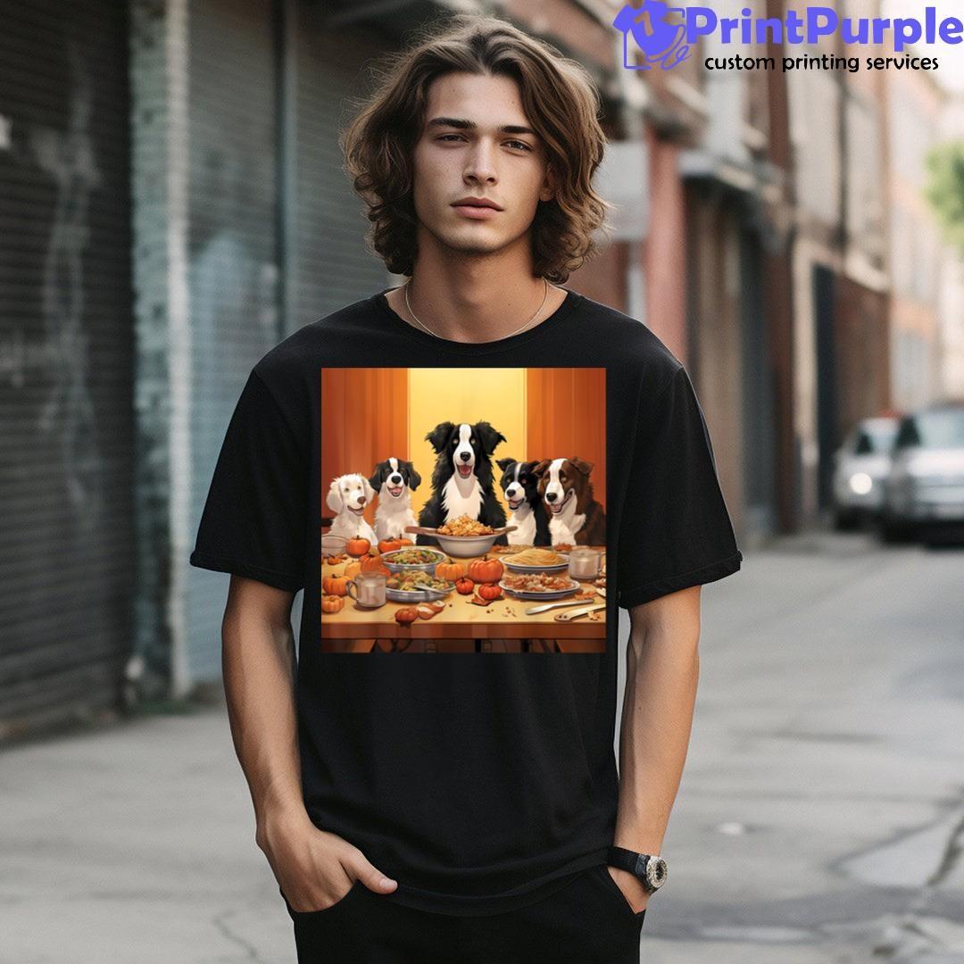 Thanksgiving Border Collie Border Collie Thanksgiving Shirt - Designed And Sold By 7Printpurple