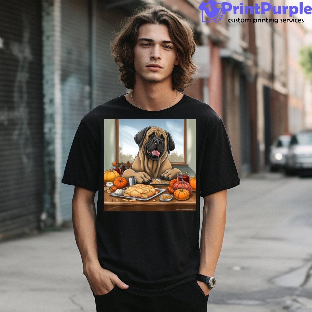 Thanksgiving English Mastiff English Mastiff Thanksgiving Shirt - Designed And Sold By 7Printpurple