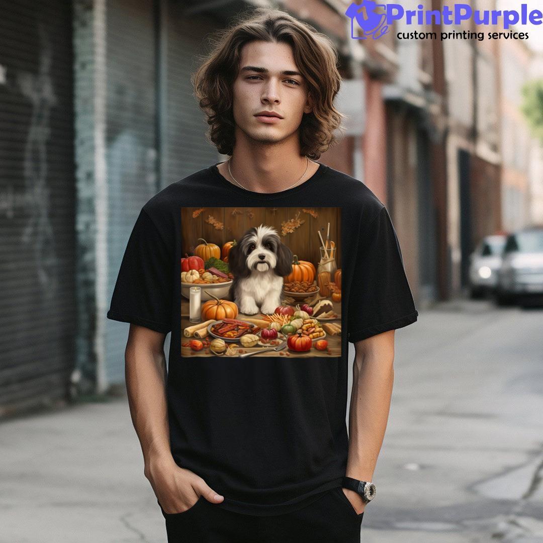 Thanksgiving Havanese Dog Havanese Dog Thanksgiving Shirt - Designed And Sold By 7Printpurple