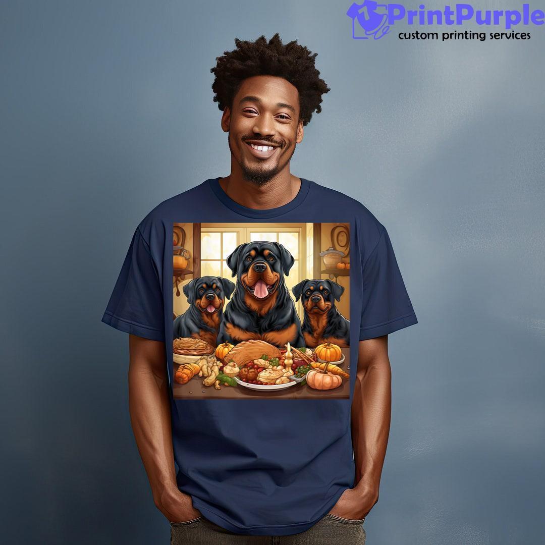 Thanksgiving Rottweiler Rottweiler Thanksgiving Shirt - Designed And Sold By 7Printpurple