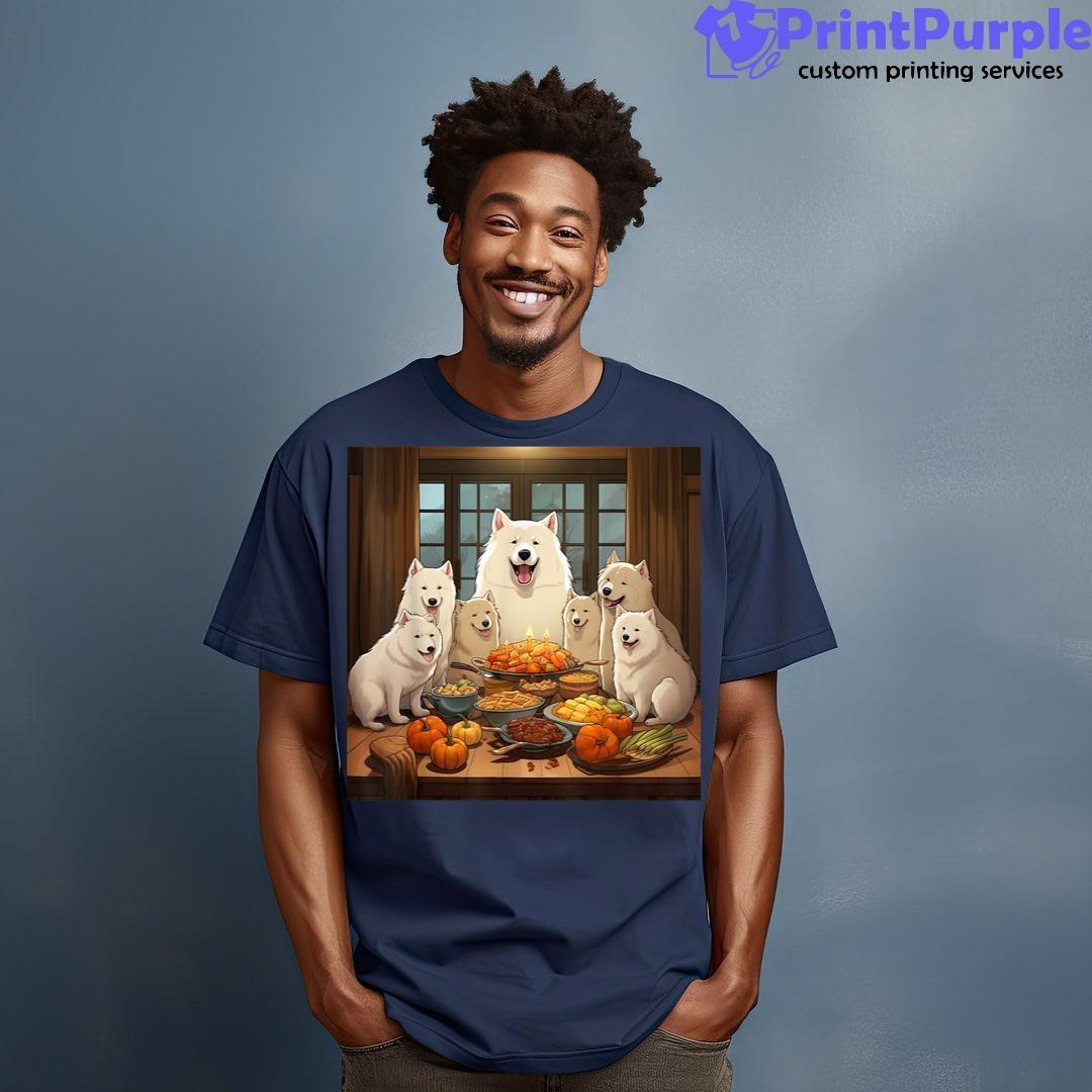 Thanksgiving Samoyed Samoyed Thanksgiving Shirt - Designed And Sold By 7Printpurple