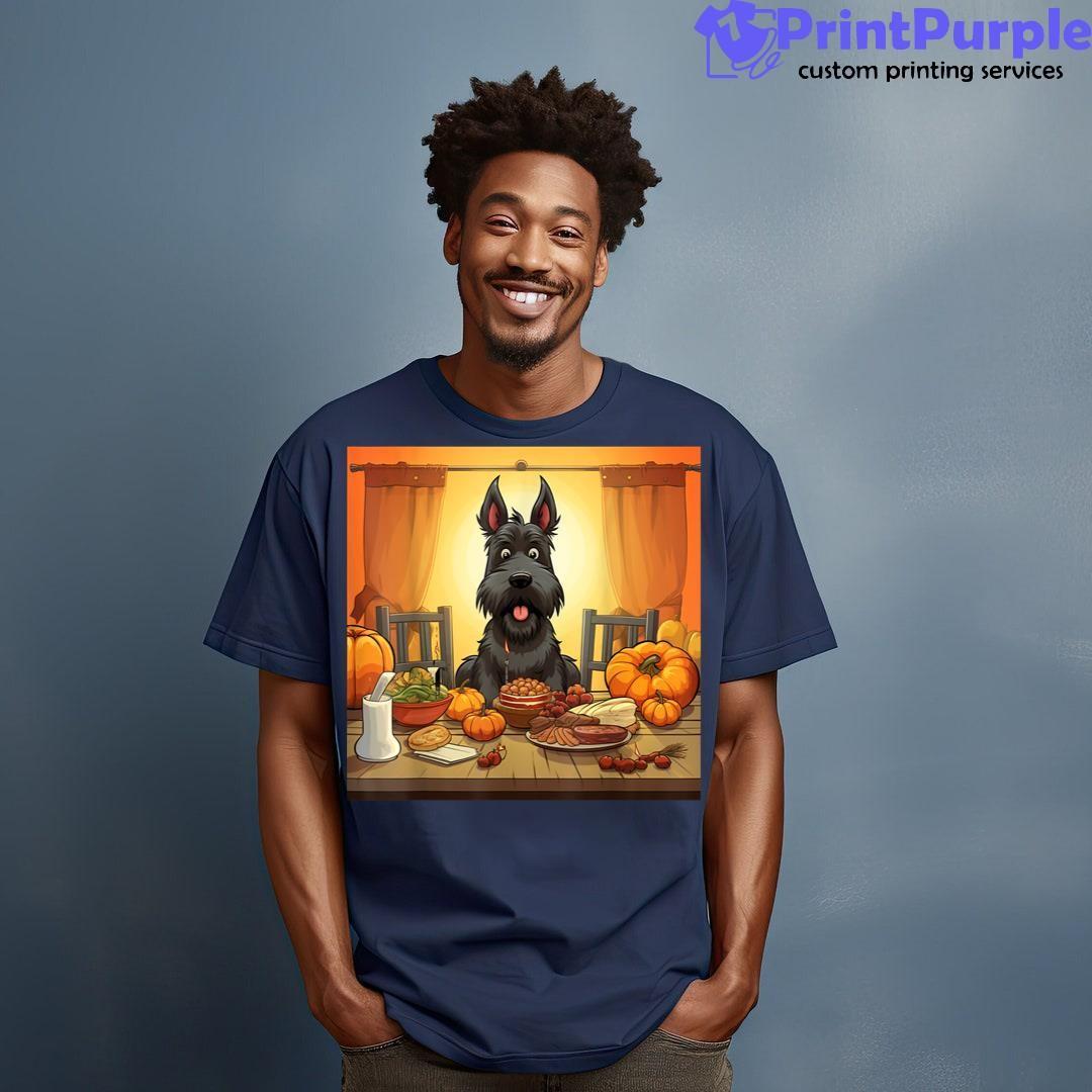Thanksgiving Scottish Terrier Scottish Terrier Shirt - Designed And Sold By 7Printpurple