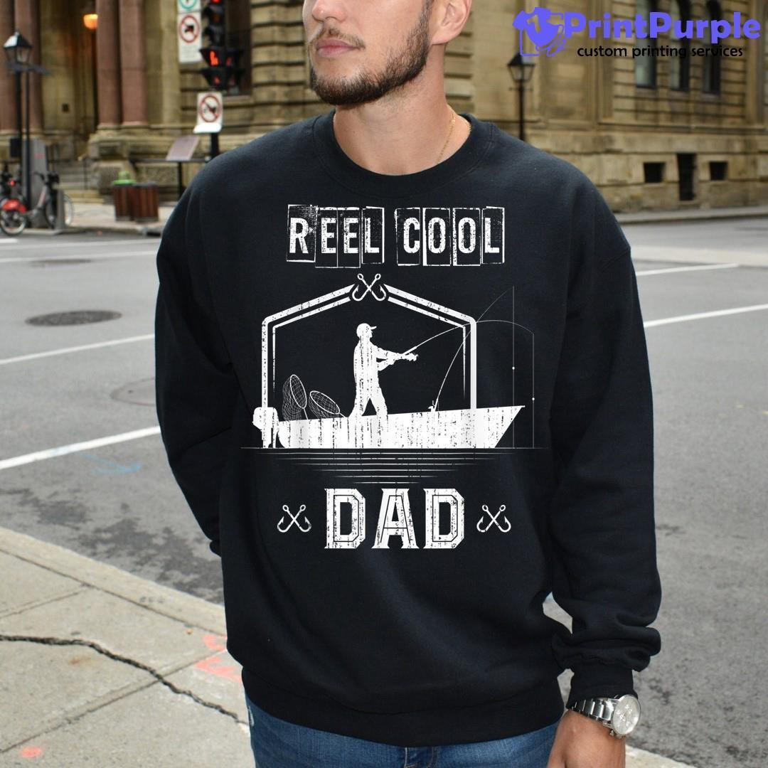 Reel Cool Dad Fisherman Father's Day Fishing Long Sleeve T-Shirt