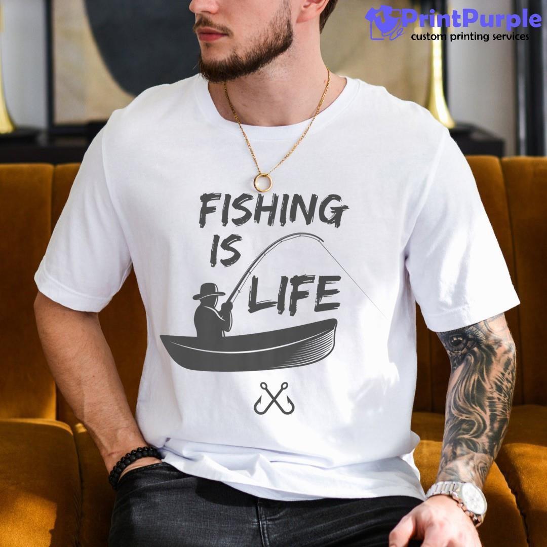 Fisherman Fishing Boat Lifestyle Funny Dad Gift Shirt - Designed And Sold By 7Printpurple
