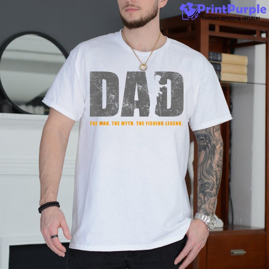 Mens Fishing Dad Shirt - Designed And Sold By 7Printpurple