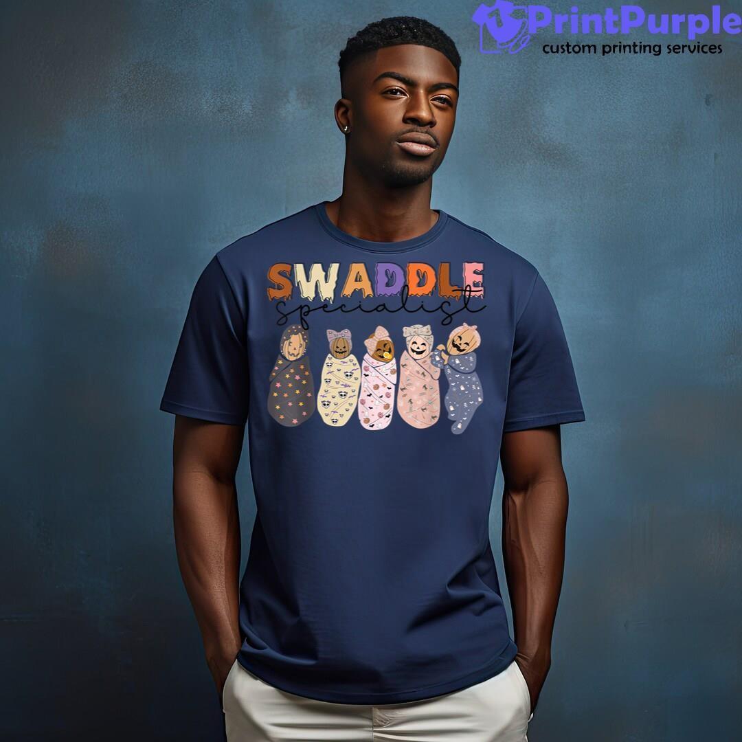 Swaddle Specialist Pumpkin Baby Nicu Nurse Halloween Shirt - Designed And Sold By 7Printpurple
